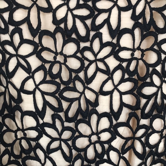 Lela Rose Neiman Marcus Target Guipure Cotton Silk Sleeveless Floral Lace Top - Picture 2 of 10